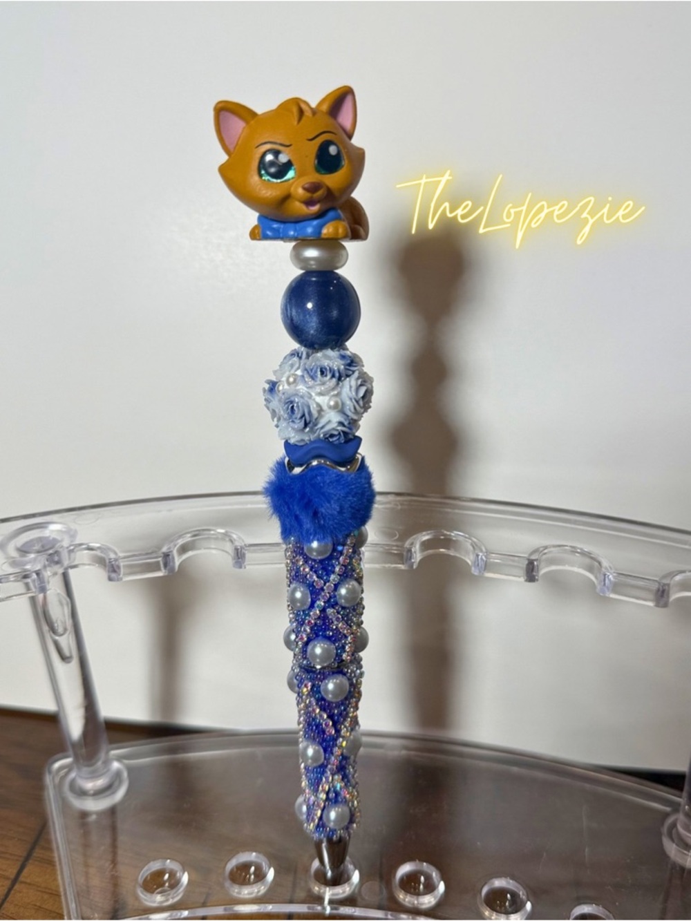 Handmade Toulouse inspired Beaded Pen